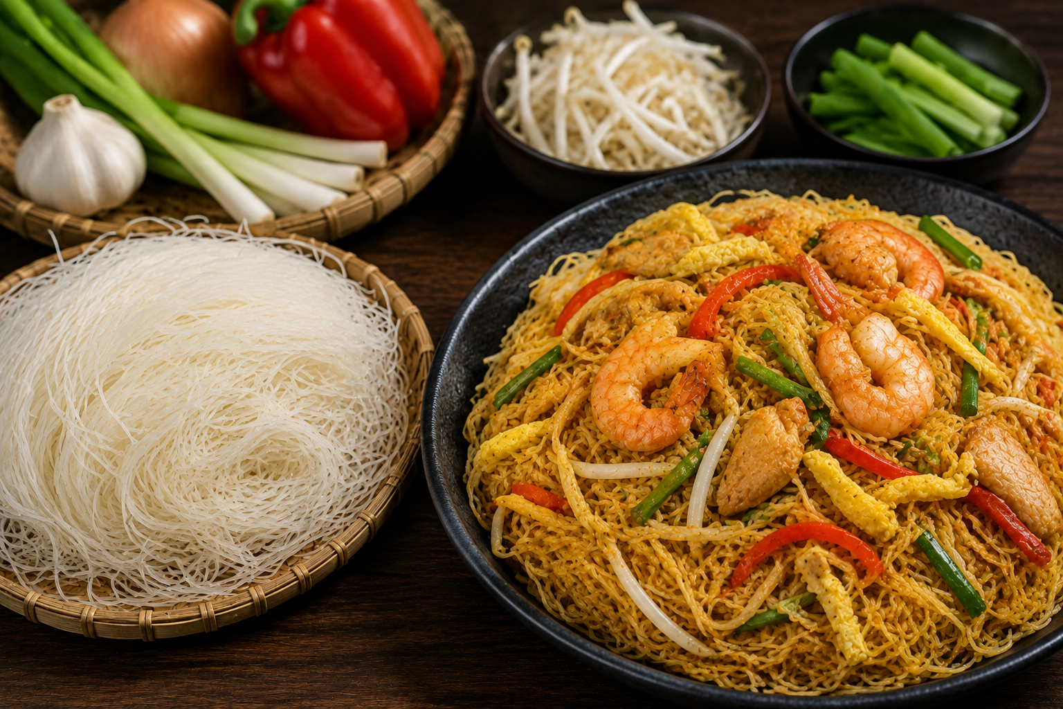 What Type of Noodles Are Used in Singapore Noodles
